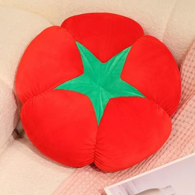 25-45Cm Tomaat Champignon Pluche Kussen Zacht Groente Gevuld Speelgoed Comfortabel Kaki Vrucht Bankkussen Cadeau Voor Vriendin 25cm tomaat