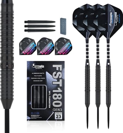 Professionele Steeldartpijlen 90% Tungsten met Metalen Punt - Set van 3