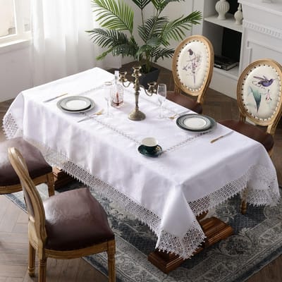 Ins Stijl Tafelkleed Modern Minimalistisch Westerse Stijl Tafelkleed Huisdecoratie Koffietafelkleed Tafelkleed Wit Tafelkleed 130*180 wit