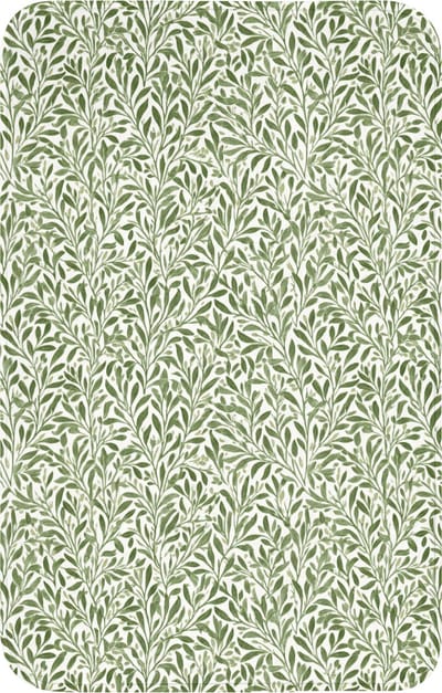 WC mat 50x80 cm - Antislip - Botanisch - Takken - Groen - Toiletmat - Vloermat - Douchemat - Toilet tapijt - Toiletmatten