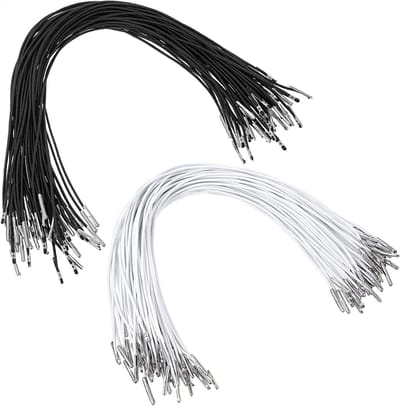 60 Stuks Elastische Touwbanden voor Creatief Gebruik, Zachte Koorden voor Hoedverlenging, Mondkapjes Lanyard en DIY Projecten