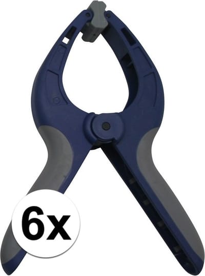 Benson Zeilklemmen / zeilclips - 6x - 9 inch/22 cm - Kunststof - Marktkraam klemmen