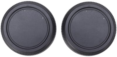 Dailygoods- Lensdoppen 2 Stuks - Compatibel met GFX Serie - ABS Plastic - Stof- en Vuilbestendig - Goede Bescherming - Glanzende Afwerking - Lensachterkap