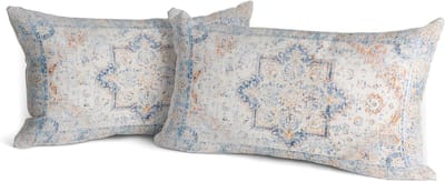Set van 2 Boho Kussenhoezen met Schelp Motief, Dubbelzijdig, 30 x 50 cm, Decoratieve Kussens voor Sofa, Bed en Tuin