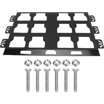 Montageplaat voor Gereedschapopslag en Organisatie Systeem Metalen Basis Vervanging voor Milwaukee Packout Gereedschapskisten Black gray