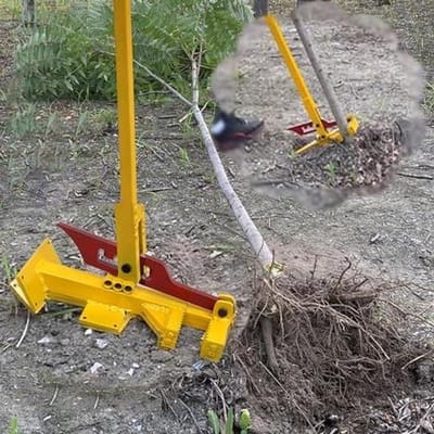 Onkruidtrekker Gereedschap - Wortelverwijderaar Tuin - Planten Verwijderen - Staande Hefboomwerking - 130cm Lengte - Zilver