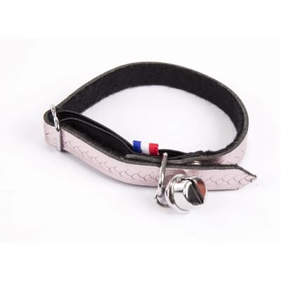 Gevlochten leren kattenhalsband Martin Sellier
