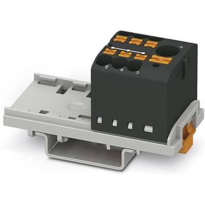 Phoenix Contact 3273080 Verdeelblok 28.6 mm Spanveer Zwart 10 stuk(s)