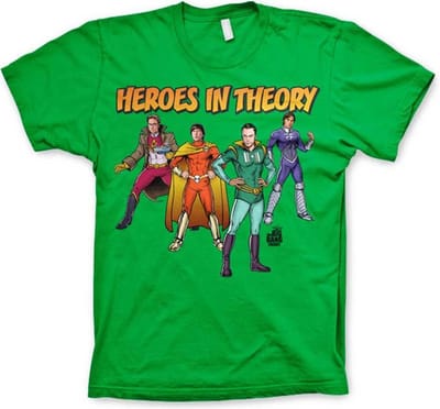 The Big Bang Theory Heren Tshirt -M- Heroes In Theory Groen