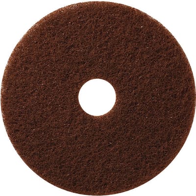 vloerpad bruin 17 inch 43cm. - profi pad - per stuk