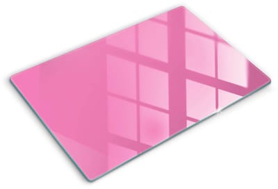 Wallfluent Glazen Snijplanken - Roze Snijplanken Glas - 80 cm x 52 cm - Roze Snijplanken van Glas - Keuken Snijplank Glas - Hygiënische Snijplank van Glas - Antislip Hakplank van Glas