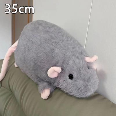 Poupée Souris Créative 35/50cm Dessin Animé Grande Branche Fleurie Poupée Rat Peluche Douce Figure Animale Cadeau Enfant Anniversaire