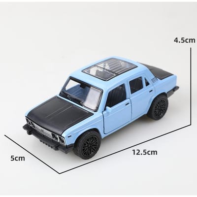 (Ensaché)1:36 Modèles de Voiture en Alliage Simulation Lada Russie Voiture Véhicule Voiture à Rappel Ornements Collection Jouets Pour Garçon Enfants
