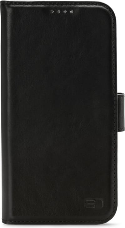 Senza Pure Leather Wallet - Geschikt voor Apple iPhone 14 - Deep Black