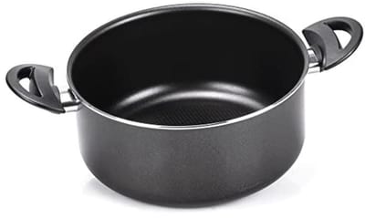 Gerecycleerde Aluminium Braadpan met 2 Handgrepen - 24 cm - Geschikt voor Inductie en Alle Kookplaten