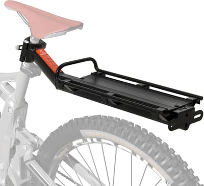 Universele Fiets Bagagedrager - Voor Zadelpen - Achter Bagagedrager - Met Quick Release - Lichtgewicht - Zwart