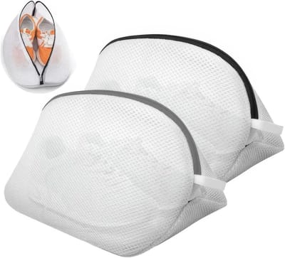 Waszak voor de wasmachine - 2-delige mesh tas voor schoenen, bescherming tegen beschadiging en vuil