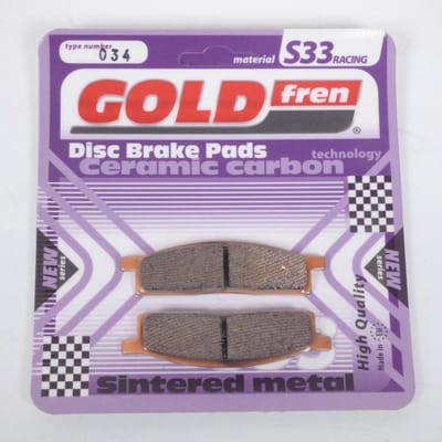 Gold Fren-remblok voor Yamaha 125 TT-R Le Grandes Roues, bouwjaar 2002 t/m 2013, nieuw