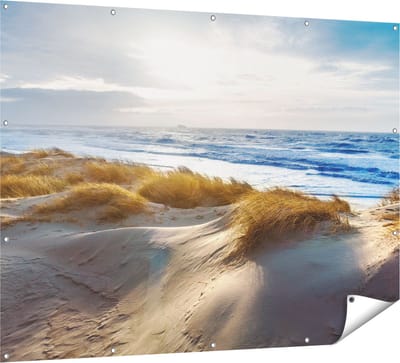 Gards Tuinposter Duinen en Zee - 160x120 cm - Tuindoek - Tuindecoratie - Wanddecoratie buiten - Tuinschilderij
