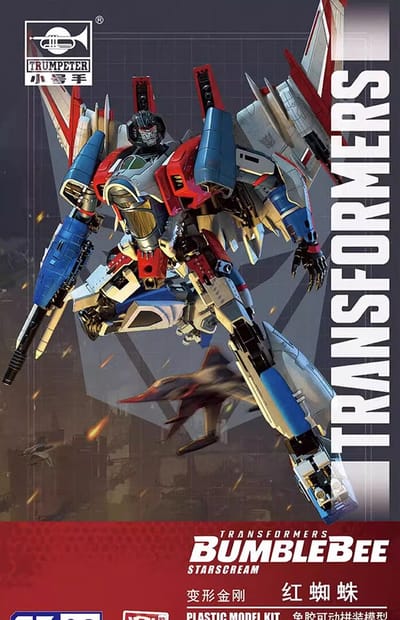 Trumpeter Modelbouwpakket - Transformers BumbleBee Series 08121 SK08 TF-6 Cybertron Starscream - Figuur Plastic - Trumpeter - Modelbouw