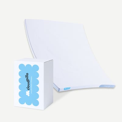 Cloudpillo Original Topper 180x210 - Topdekmatras - Adaptive Support laag - 4-Seizoenen - Voorzien van Elastieken - Matras topper