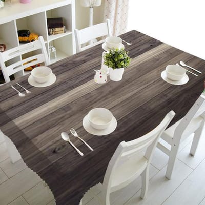 Rechthoekige Tafelkleden met Houttextuurprint voor Tafel Bruiloftsdecoratie Waterdichte Koffietafelhoes Vlekbestendig Tafelkleed 100x160cm