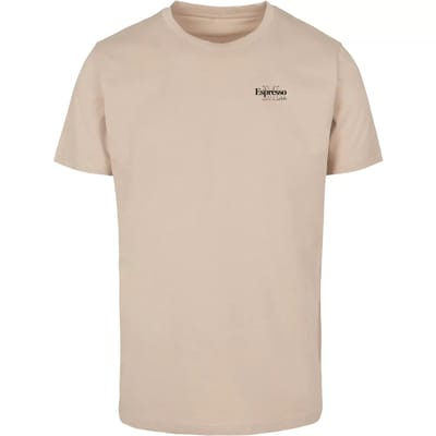 Mister Tee - Espresso M Club Heren T-shirt - S - Beige