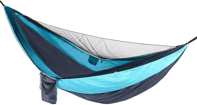 Dubbele Hangmat - Kampeerhangmat Klamboe - Buiten Ontspannen - Met Geïntegreerd Net - 290x140cm - Zwart