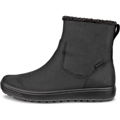 Ecco Soft 7 Tred W Enkellaarsjes zwart Nubuck - Dames - Maat 37