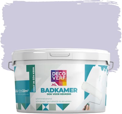 Decoverf badkamerverf 2.5L zacht lila