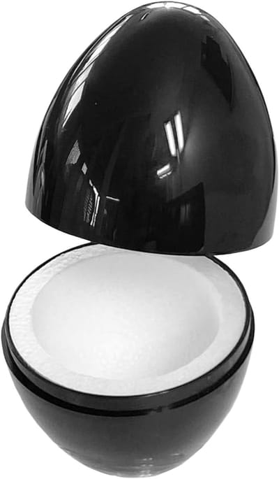 Thermo Eieren - Warme Eierhouder - Ontbijt Warm Houden - Tot 2 Uur Warm - Hoogte 95mm Diameter 65mm - Zwart