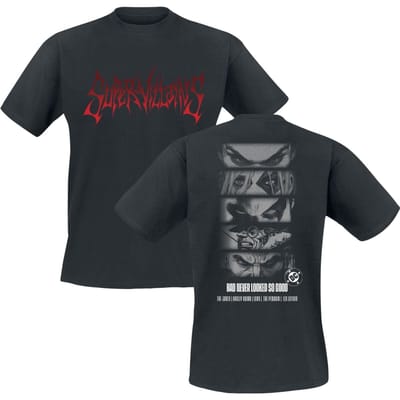 Justice League T-shirt - Super Villains - M tot 3XL - voor Mannen - zwart