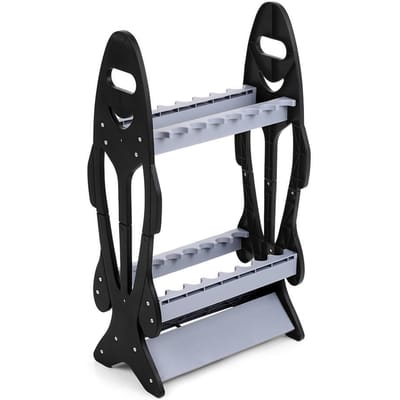 Visvorm 16 Hengelhouder Opbergrek Compacte Hengelstandaard Organizer grijs