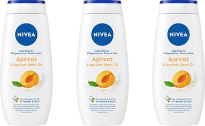Nivea Care Douchegel Apricot en Apricot Seed Oil - Voordeelverpakking 3 x 250 ml