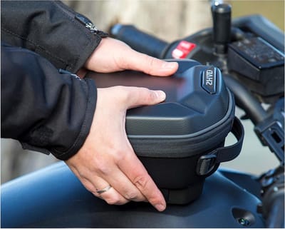 Opbergtas - Tanktas motor - Motor bagage - Kliksysteem bevestiging - 3 Liter - Zwart