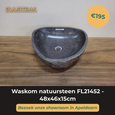Waskom natuursteen FL21452 - 48x46x15cm