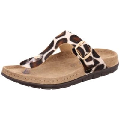 Rohde 5895 72 Slippers Bruin Koeienprint Suede Dames - Koeienprint - 38