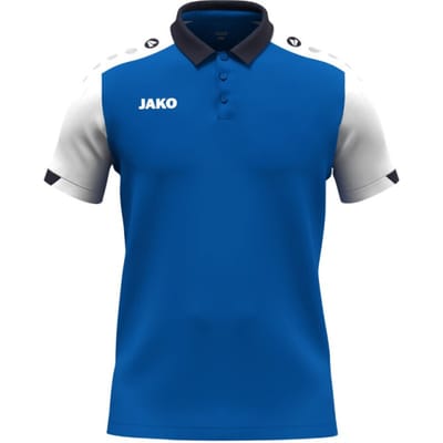 Jako Dynamic Polo Kinderen - Royal / Wit / Marine | Maat: 140
