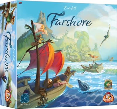 White Goblin Games - Farshore - familiespel - 1 tot 4 spelers - 60 minuten - Vanaf 10 jaar