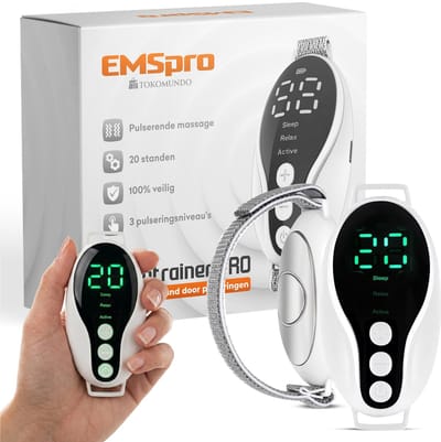 EMS Pro Slaaptrainer PRO - Ademhalingstrainer - Beter Slapen - Slaaptrainers voor Volwassenen / Kinderen - Ademhalingsoefeningen - Neurorelax Apparaat - Slaaphulp - Kids Slaap Apparaatje