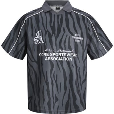 JACK&JONES - JCODUST PIPING FOOTBALL OPEN COLLAR JNR - Jongens - T-shirts