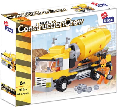 216-delige Bouwstenen Set - Bouw je Eigen Betonmixer - AlleBlox 5005