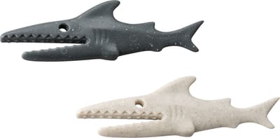 Koziol Recycled - Sharky Vershoudclip Set van 20 Stuks - Bruin
