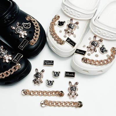 Schoenaccessoires-geschikt voor crocs charms- geschikt voor crocs pins- geschikt voor crocs Accessoires- geschikt voor Crocs Jibbitz-CJ-181 konijnenketting