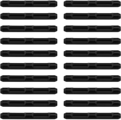 10 paar zwarte siliconen beugelmanchetten - 2,5 mm beugelpunten - 55 x 7 mm - oormanchetten voor brillen en zonnebrillen - sportbrillenaccessoires