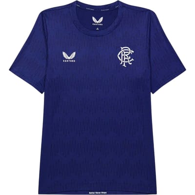Castore Rangers FC T-shirt met ronde hals voor kinderen, normale pasvorm (Marine)