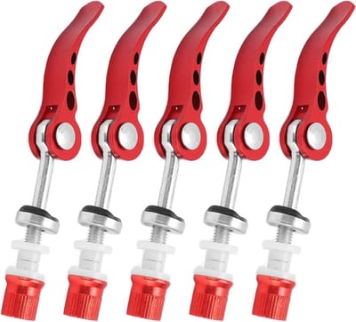 Zadelpenklemmen - Fietszadelklem - Fietsbevestiging - Duurzame Aluminiumlegering - 5 Stuks - Rood