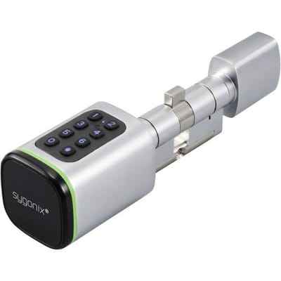 Sygonix SY-6121660 Veiligheidscilinder 3 V/DC Geschikt voor Bluetooth, Met verlicht toetsenbord