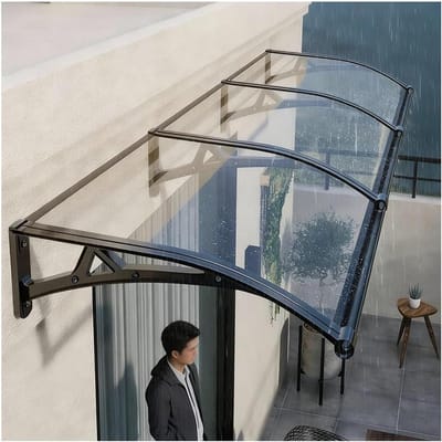 Deurluifel - Regenkap - Entree Beschermen - Weerbestendig Polycarbonaat - 80x150cm - Transparant