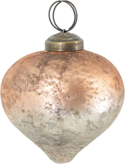 HomeBound by KY | Glazen kerstbal ombre blush | 7,5x7,5x7,5cm | kerstbal